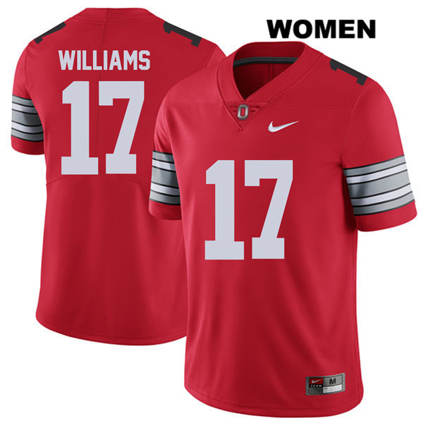 Ohio State Buckeyes Women's Alex Williams #17 Red Authentic Nike 2018 Spring Game College NCAA Stitched Football Jersey WV19C15UR